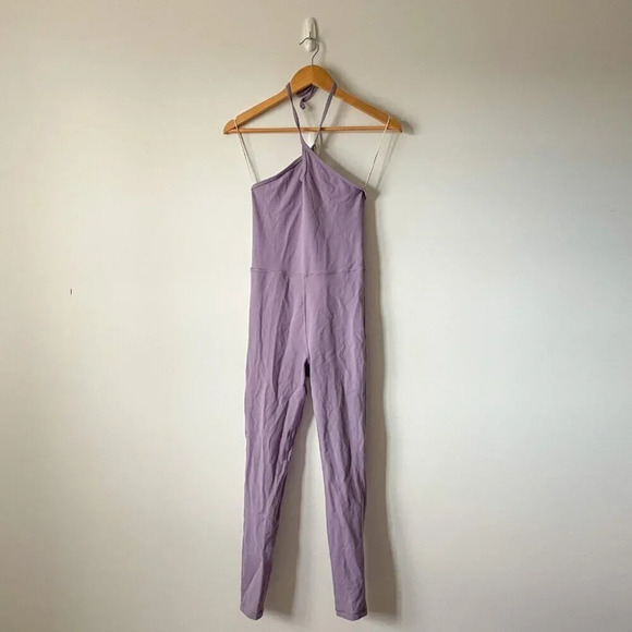 Aritzia  Wilfred Free Ivy Jumpsuit Stretch Legging Purple Size Small - Picture 3 of 7